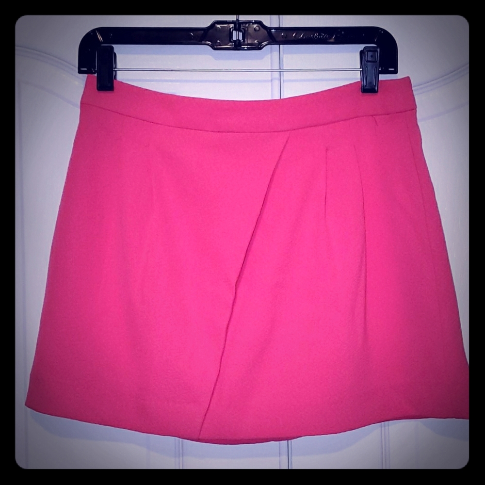 Hot pink mini skirt